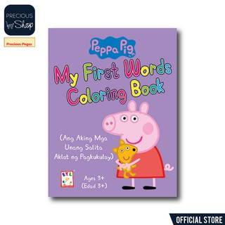 Peppa Pig - My First Words Coloring Book Ages 3+