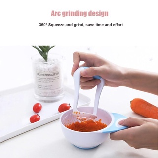 Baby Food Containers☄﹉2 in1 Baby food grinding bowl set