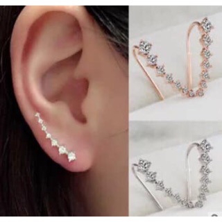 Fashion Crystal Ear Hook Stud Earring
