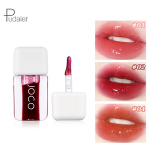 Pudaier Lip Gloss Clear Fruit Moisturizing Shine Shimmer Plumping Lip Tint Lip Care Make Up