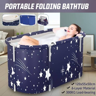Fabric Bracket Adult Folding Bath Tub Barrel Sweat Steaming Large Home Thickened Bath Tub Portable