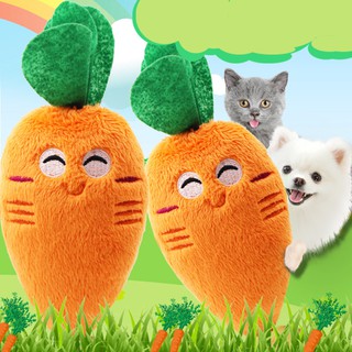 Pet Accessories Cat Dog Toy Plush Carrot Toy Sounding Plush Toys Bite Resistant
