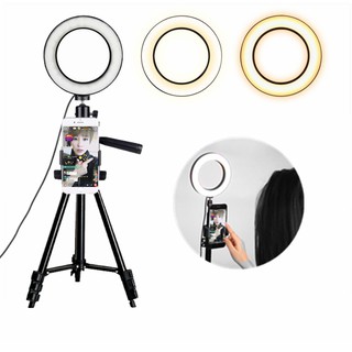 1.1m( TF3120 Black Edition) Studio camera ring light with dimmable ring light bracket real-time webc