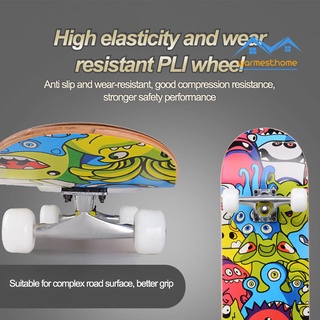 ✫〖New Arrival/COD〗✫Free Gift Skateboard Bag 31-inch Skateboard Complete Longboard Double Foot Skateboard Standard Skateboard for Beginners (6)