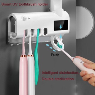 Toothbrush sterilizer UV Light Sterilizer Toothbrush Holder Cleaner Automatic Toothpaste Dispenser