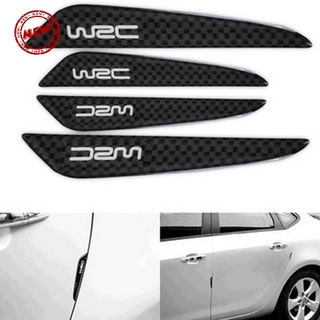 【Ready Stock】❈Carbon Fiber Car Side Door Edge Protection Guards Trim Decal Sticker Tag Plastic