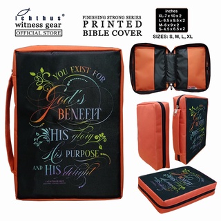 Book Covers□♘Bible Cover Sturdy and Affordable with Zipper Bible Cover Case Printed Bible Verses FS