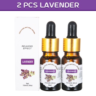2 PCS 10ML Lavender Essential Oil for Diffuser Humidifier Flavored Water-soluble