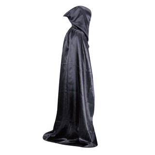 Halloween Costume Unisex Cosplay Cape Long Hooded Wizard Cloak Performance Masquerade Party Robe