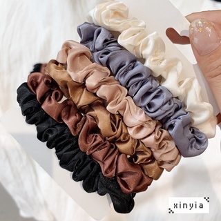 6Pcs/SET Candy Color Hair Scrunchies Rings Hair Ties Rope Women Ponytail Hair Accessories Girls Hairbands Gifts Xinyia