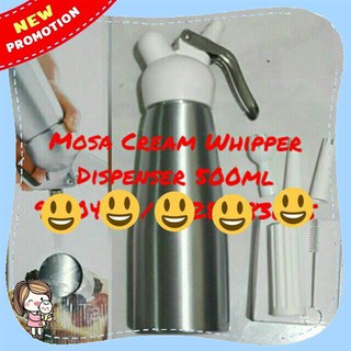 【Available】Mosa Cream Whipper Whipcream Dispenser 500ml for Frappe, Milktea, Cake,