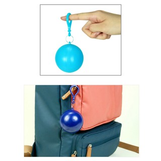 MIC. Hot Spherical Raincoat Portable Travel Pendant Raincoat Ball (3)