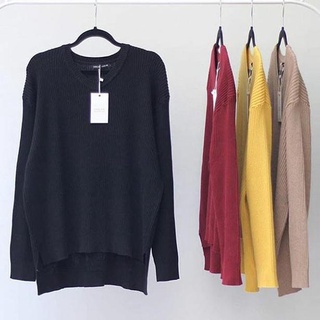 (Code Of Goods 5707) PREMIUM BOXY VNECK - Korean Shirt Plain Shirt Knitwear Women's Shirt