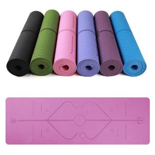 6mm Multi-functional Environmental Protection Yoga Pad TPE Yoga Mat Fitness Pad