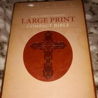 King James Bible KJV Compact Brown Large Print