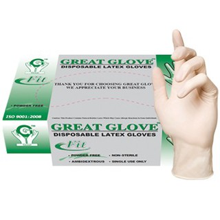 Latex Examination Gloves Medium and Large 100's/bx