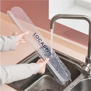 LOCAUPIN Splash Guard Transparent Pad Sink Flap Kitchen Accessories Countertop Water Barrier (5)