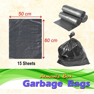 Garbage Bag Roll - PE Matte Black 50x60 10s