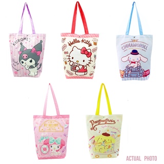 Canvas Tote Bag Hello Kitty My Melody Cinnamoroll Kuromi Pompompurin