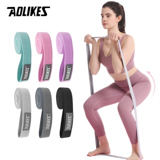 AOLIKES Hip Fabric Long Resistance Bands Exercise Booty Elastic Hip Bands Cotton Legs Butt Bands Yoga Fitness Gym Home W