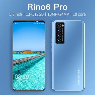 0ppo Rino6 Pro New Original Cellphone 12GB+512GB 5G Dual card Moblie Phone and Play games COD