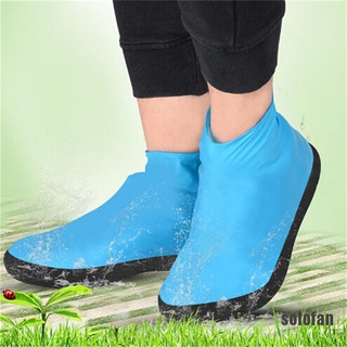 (solofan) Waterproof Shoe Cover for Men Women Shoes Elasticity Latex Easy Overshoes