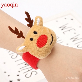 YAOQIN Christmas Decorations Pat Ring Creative Children's Watch Ring Slap Bracelets Masquerade Chris