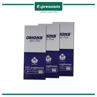 ORIONS Quiz Pad (1/2 Lengthwise) Pack of 3