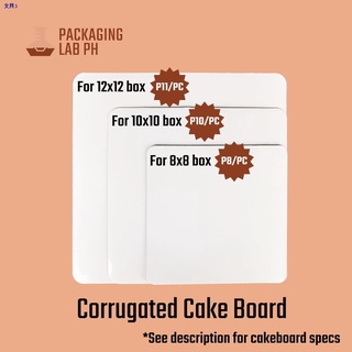 kraft box✤۩☸❐[10pcs] Cake Box with Acetate Lid in White and