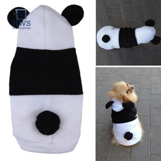 HWS♣ Pet Dog Clothes Cute Soft Panda Hoodie Pet Puppy Short Sleeve Shirts Costum