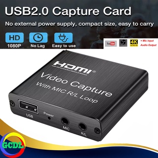 HD 1080P 4K HDMI Video Capture Card HDMI To USB 2.0 Video Capture Board Game Record Live Streaming B