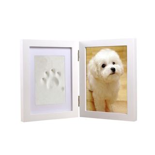 ♚Dog Puppy Cat Photo Picture Frame Paw Print Pet Keepsake Photo Frame