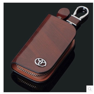 Toyota Hilux Innova Vios Altis Camry Fortuner Car Key Holder Genuine Leather Smart Remote Cover Fob Case Pouch Keyring high quality cover in stock