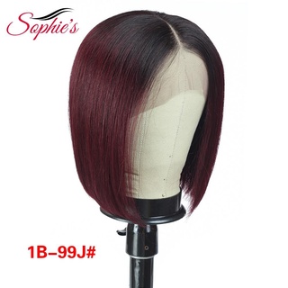Hair Accessories◆❖Sophie's Lace Closure Human Hair Wigs For Black Women Brazilian Straight Lace Wig