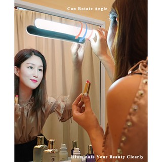Licer Led Makeup Mirror Light Portable Eye Protection Led Mirror Headlight 1800mAh Usb Rechargeable Creative Intelligent Dimmable Led Mirror Light Study Lamp (2)