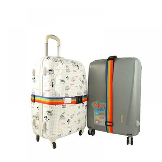 Cross Travel 3-Dial Combination Rainbow Belt Suitcase Secure Strap Password (2)