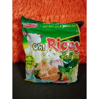 Oh! Ricey Pho Bo Beef Instant Rice Noodles 63g (Exp date: April 30, 2022) (1)