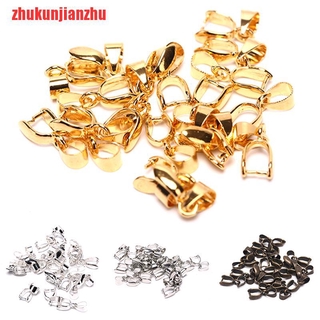 [zhukunjianzhu]20PCS Clasps Clips Bails Connector Silver Bronze Gold Pendant Jewelry Findings