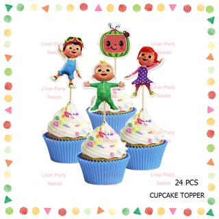 Lilian Cocomelon 24pc cupcake topper