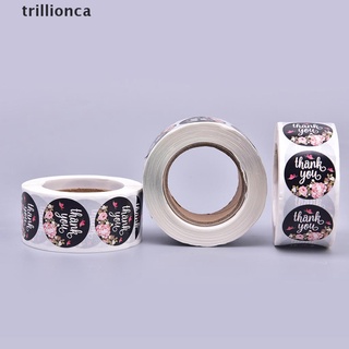 [trillionca] 500PCS/Roll Stickers Seal Labels Handmade Custom Thank You Sticker [trillionca]