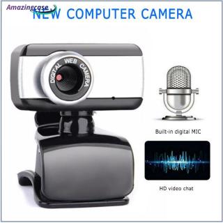 HD Webcam 480P Portable Web Cam Built-in Microphone For Skype Desktop Computer USB Plug Play Laptop