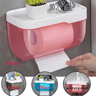Creative Toilet Paper Holder Waterproof Paper Towels Holder Bathroom Toilet Wall Mount Storage Box Toilet Roll Holder Shelf Toilet Paper Tray