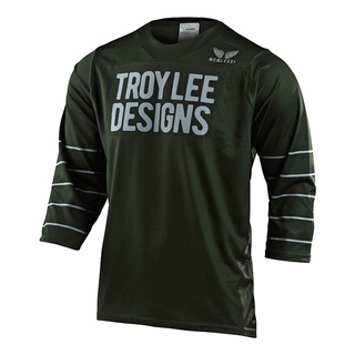 Troy's Design 3/4 Men's Off-Road BMX Cycling Jersey DH Downhill Endurance Race MTB100% Polyester Jersey Quick-Drying