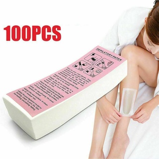 【Ready Stock】△100 PCS Hair Removal Paper Depilatory Waxing Paper Strips Salon Spa Tool