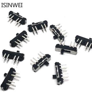10pcs MSS23D18 MSS-23D18 8Pin 2P3T Toggle Switch Slide Switch handle high 2MM