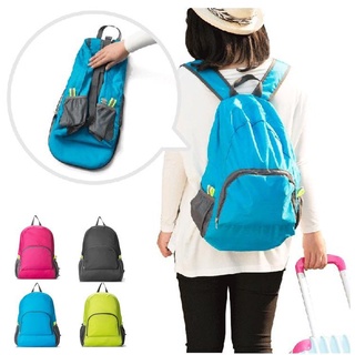 Portable outdoor foldout duplex travel waterproof nylon sports backpack