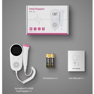 [Free Gel]Doppler baby prenatal heart rate monitor Doppler stethoscope pregnancy fetal monitor 007