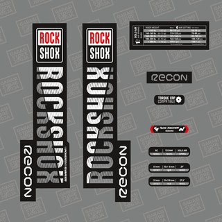 Vinyl Rockshox Recon 2018 Design Decal Sticker Fork for Bike Accessories
