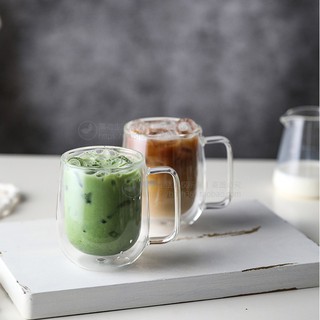 250ml 350ml Double Layer Glass Heat Resistant Coffee Mug Insulation Coffee Tea Cup Drinking Holder (9)