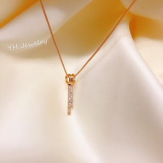 YH Rose Gold 18k Gold Plated Fashion Pendant Necklace (Free Box)